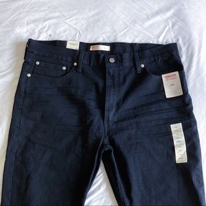 New Levi Men’s Flexible Slim Fit Black Jeans 40x30